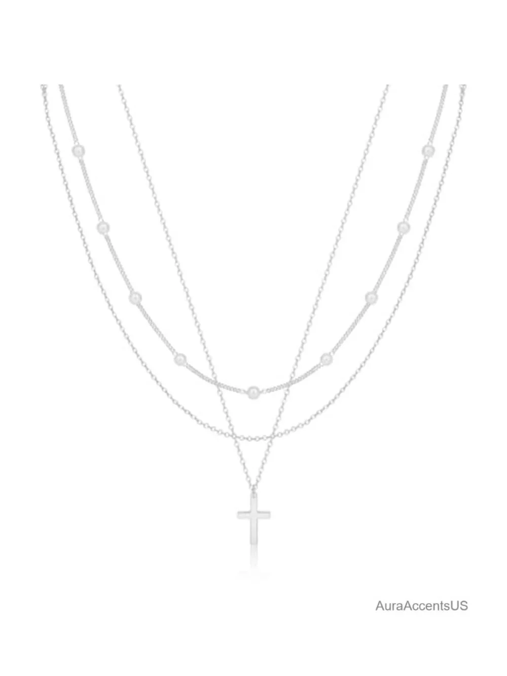 Layered Necklaces Set, 14K Gold Plated Dainty Necklace for Women
